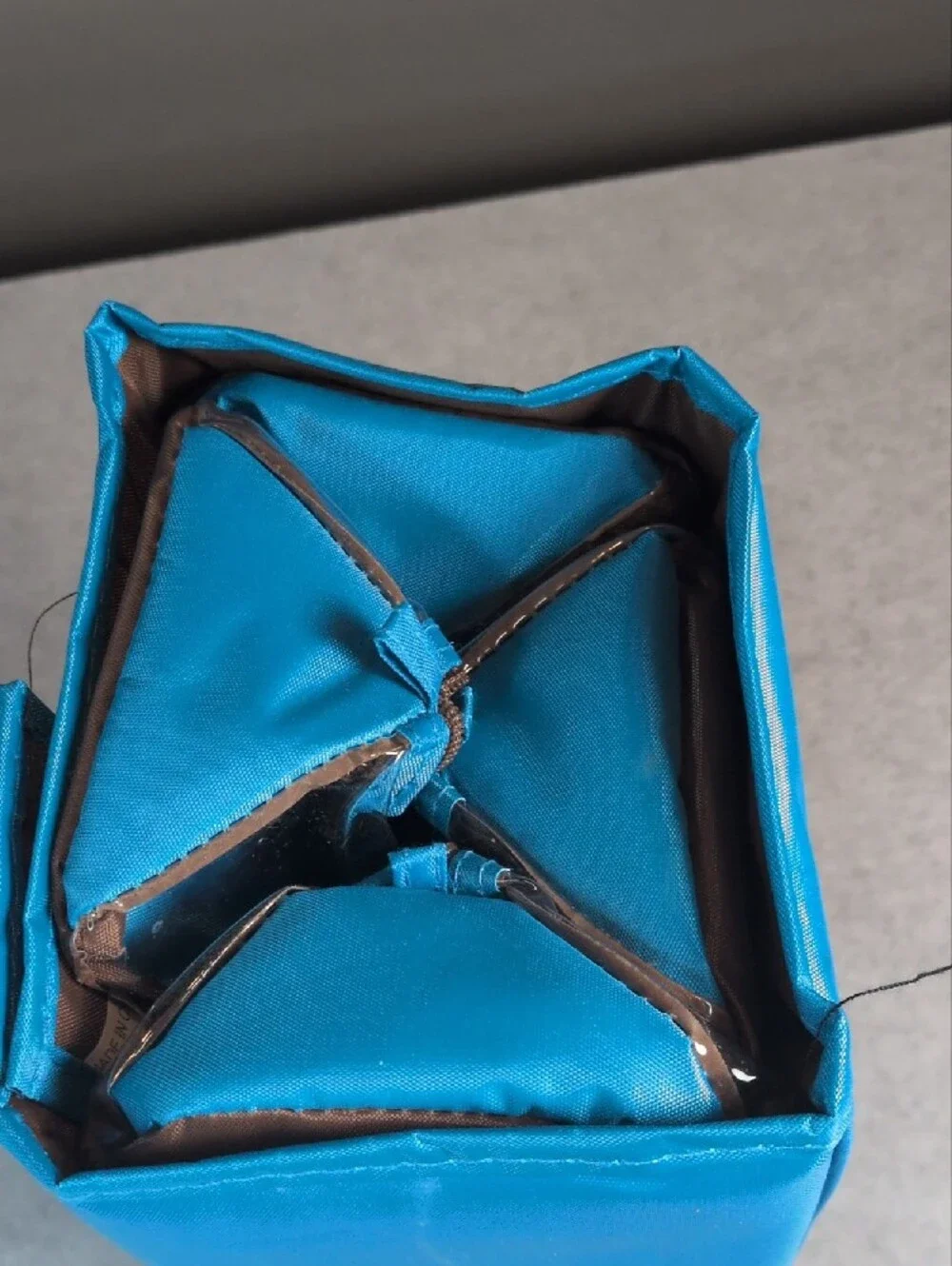 Turquoise Set of 2 Cosmetic Travel Bag Joy Mangano NEW